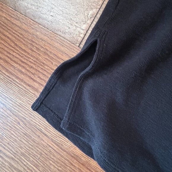 EILEEN FISHER Organic Cotton Crewneck Box Top Black Tee Size XL Cap Sleeve - Picture 12 of 14